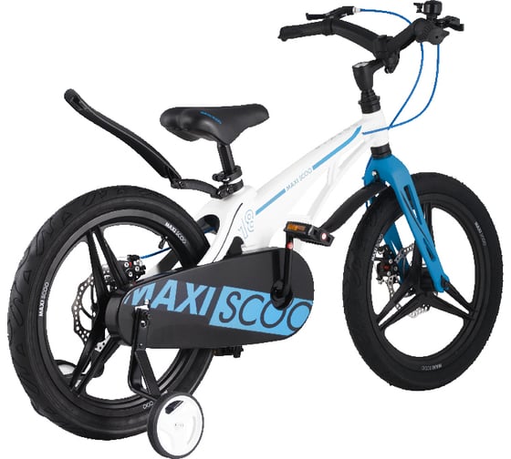 Двухколесный детский велосипед MAXISCOO Cosmic Делюкс 18 дюймов, белый жемчуг MSC-C1809D