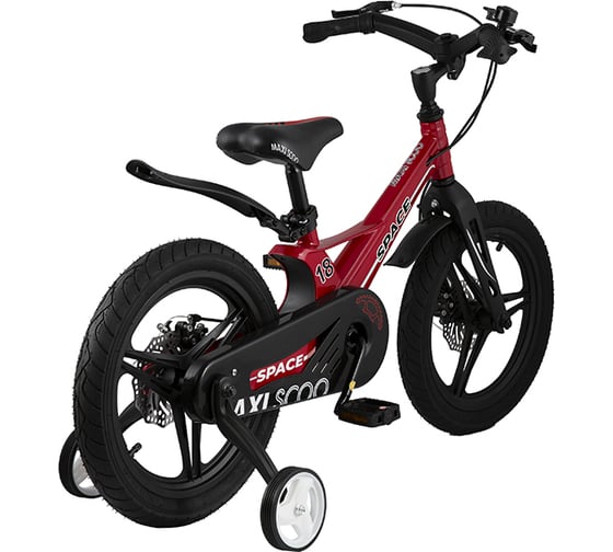 Двухколесный детский велосипед MAXISCOO Space Делюкс, 18 дюймов, красный MSC-S1809D