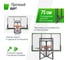 Баскетбольный щит регулируемый UNIXline B-Backboard-PC 50"x32" R45 BSBS50APCBK 13