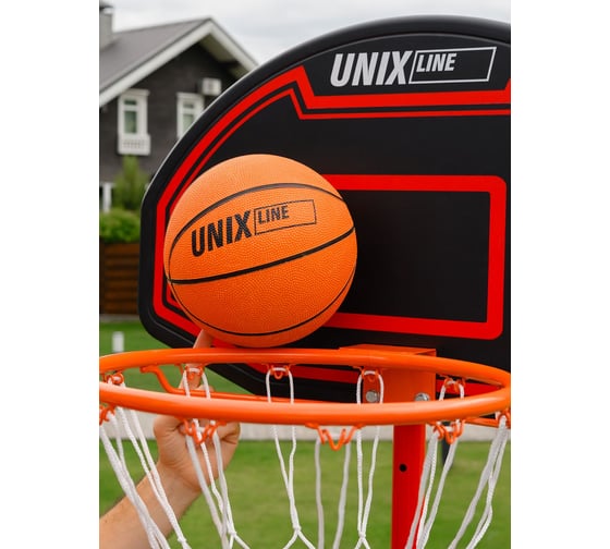 Мяч баскетбольный UNIX Line размер 7, с насосом в комплекте UNIXline BSBALL_7