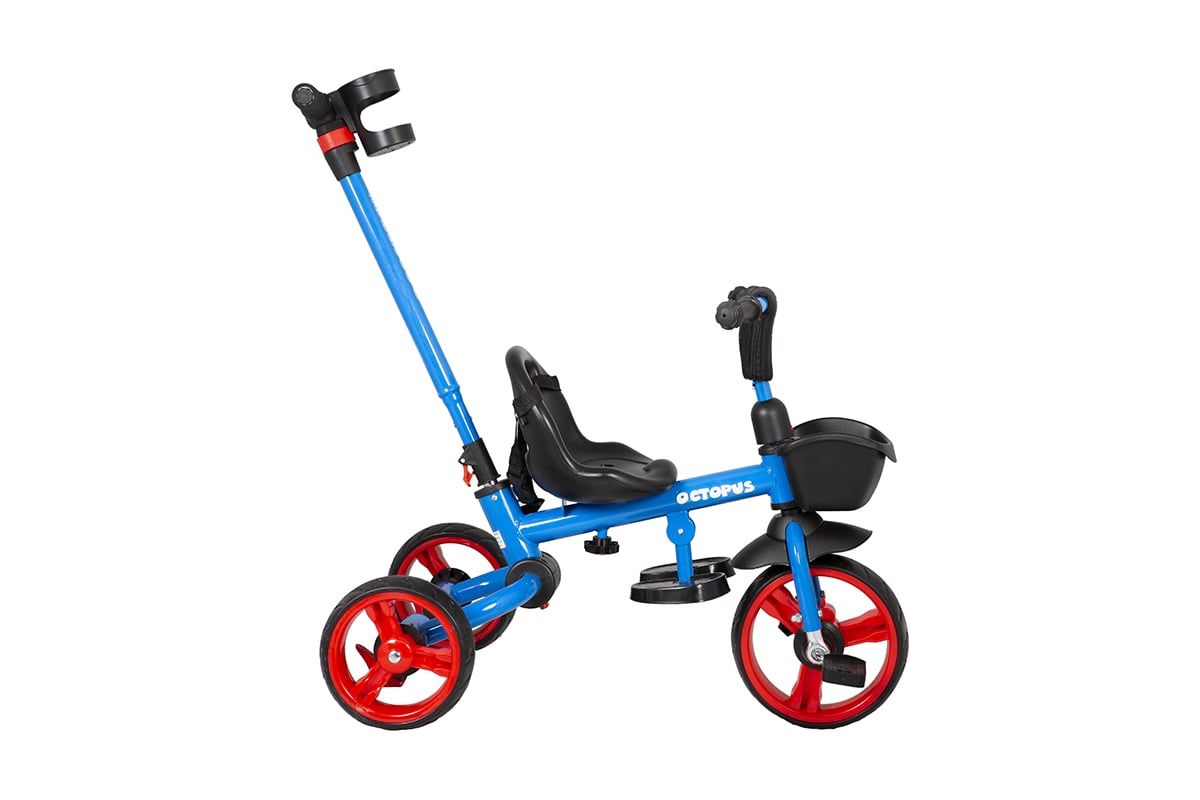 Трехколесный детский складной велосипед с ручкой управления MAXISCOO ...