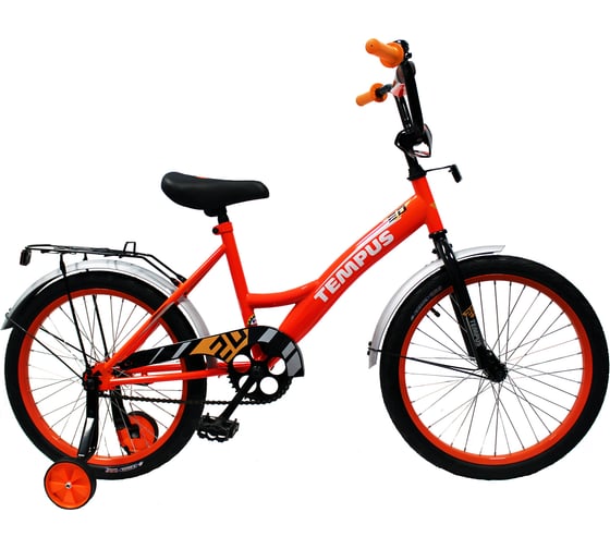 Велосипед Tempus Kid 20" цв.ярко-оранжевый/белый