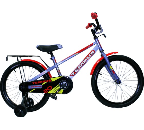 Велосипед Tempus Sun 20" цв.серо-голубой/красный