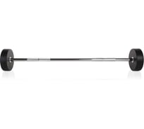 Штанга UNIXFIT PRO прямая, обрезиненная, 25 кг BBRND25PBK