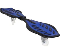 Балансирующий скейтборд Larsen WAVE BOARD, черный/голубой, 85х23 см 341537