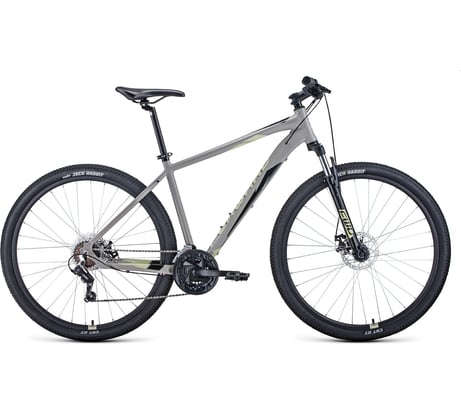Велосипед FORWARD APACHE 29 20, disc 29, 21 скорость, рост 21, 2020-2021, серый/бежевый RBKW1M69Q014