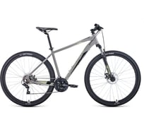 Велосипед FORWARD APACHE 29 20, disc 29, 21 скорость, рост 17, 2020-2021, серый/бежевый RBKW1M69Q004