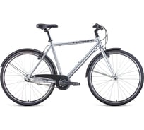 Велосипед FORWARD ROCKFORD 28 28, 3 скорости, рост 540 мм, 2020-2021, серебристый 1BKW1G383001