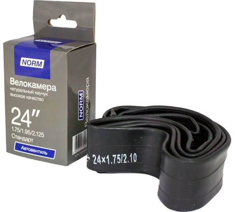 Велосипедная камера NORM Стандарт, 24", 1.75/1.95 HP-24-175-195