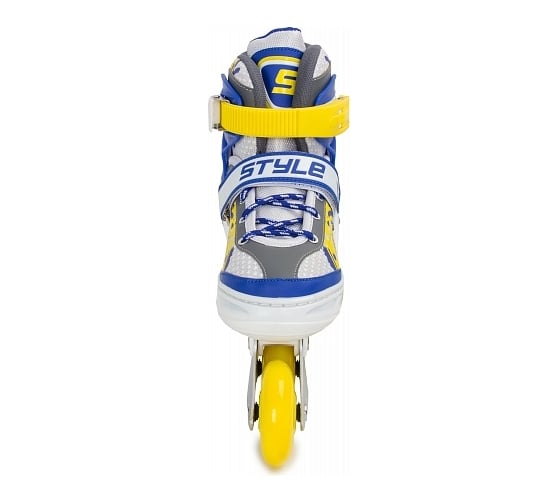 Ролики раздвижные Start Up Style синий/желтый 341506 M (35-38)