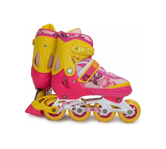 Ролики раздвижные Start Up Style розовый/оранжевый 341505 S (31-34) 4690222144314