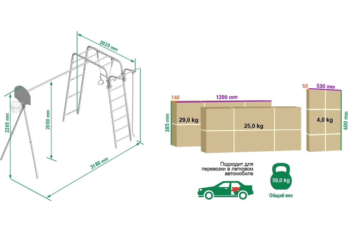 Дачный комплекс Romana Акробат 2 R 103.19.05 NEW СГ000005162 - выгодная ...