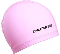 Шапочка для плавания ONLITOP, взрослая, цвет розовый 3867691