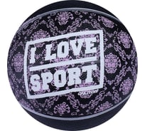 Баскетбольный мяч ONLITOP I LOVE SPORT р.6, 450 гр, PVC, камера бутил 3998951