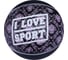Баскетбольный мяч ONLITOP I LOVE SPORT р.6, 450 гр, PVC, камера бутил 3998951 1