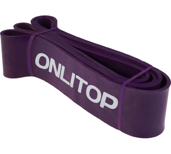 Многофункциональный ленточный эспандер ONLITOP 23-68 кг, 208х6,4х0,5 см, фиолетовый 1865797