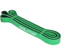 Многофункциональный ленточный эспандер ONLITOP 5-22 кг, 208х2,2х0,45 см, цвет зелено-черный 4597297