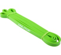 Многофункциональный ленточный эспандер ONLITOP 2-15 кг, 208х1,3х0,5 см, цвет салатовый 4128417