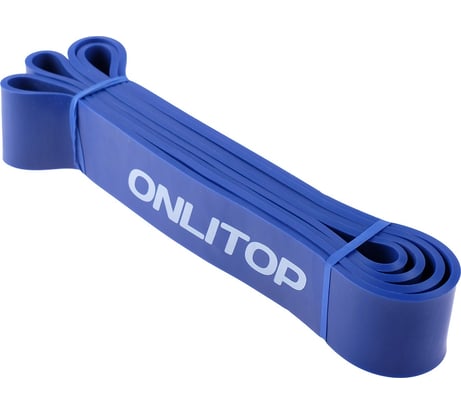 Многофункциональный ленточный эспандер ONLITOP 17-54 кг, 208х4,5х0,5 см, цвет синий 4128420