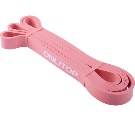 Многофункциональный ленточный эспандер ONLITOP 5-22 кг, 208х2,2х0,45 см, цвет розовый 4128418