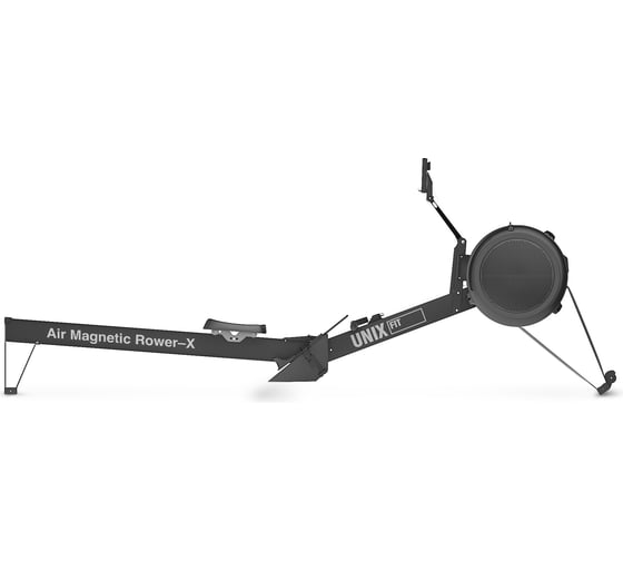 Гребной тренажер UNIXFIT Air Magnetic Rower-X Black RMAMRXB