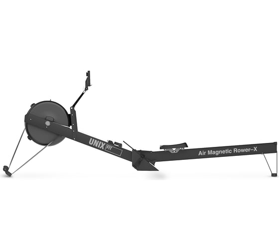 Гребной тренажер UNIXFIT Air Magnetic Rower-X Black RMAMRXB
