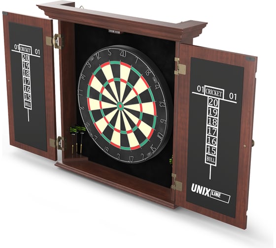 Дартс UNIXline Dartboard D-46cm Wood DBD46WD