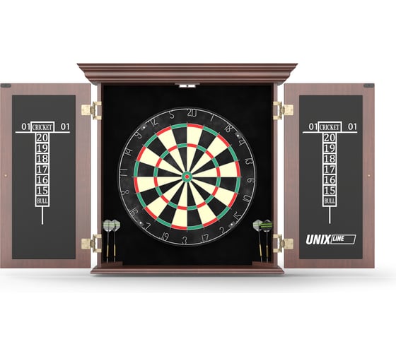 Дартс UNIXline Dartboard D-46cm Wood DBD46WD