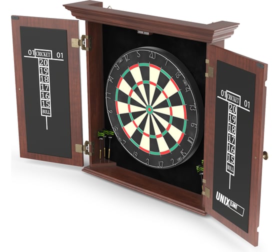 Дартс UNIXline Dartboard D-46cm Wood DBD46WD