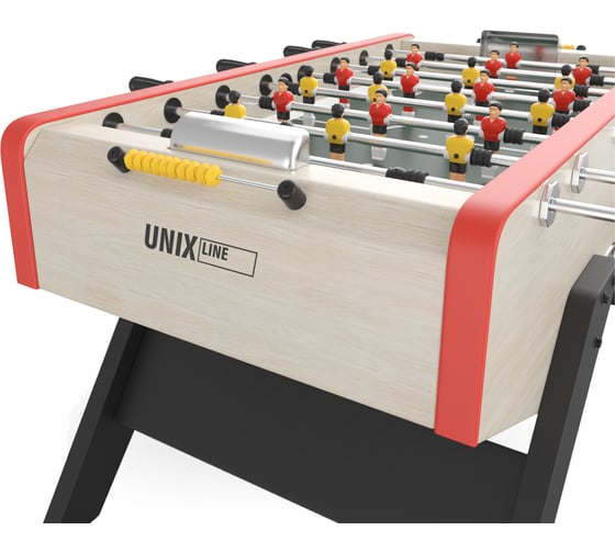 Игровой стол UNIXline Футбол - Кикер 140x70см, Light Wood GTS140X70LWD