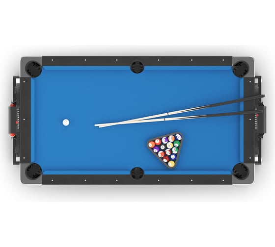 Игровой стол UNIXline Трансформер 4в1 204x112 cм, Black GTM204X112BK