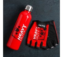 Набор ONLITOP Heavy, перчатки 9х15х1 см, бутылка для воды 600 мл 3736995