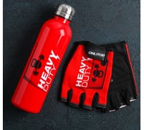 Набор ONLITOP Heavy, перчатки 11х15х1 см, бутылка для воды 600 мл 3736996