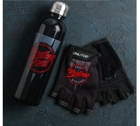 Набор ONLITOP Redline перчатки 11х15х1 см, бутылка для воды 600 мл 3737004