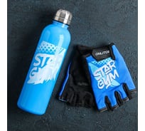 Набор ONLITOP Star gym, перчатки 10х15х1 см, бутылка для воды 600 мл 3736977