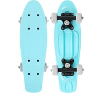Пенниборд ONLITOP 42х12 см, колеса PVC 50 мм, пластиковая подвеска, цвет голубой 5290560