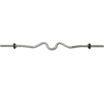 Гриф для штанги Титан d 26 мм, хромированный W-образный, замок-гайка СГ000000125