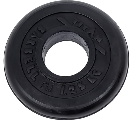 Обрезиненный диск Титан d 51 мм, чёрный 1.25 кг 1075
