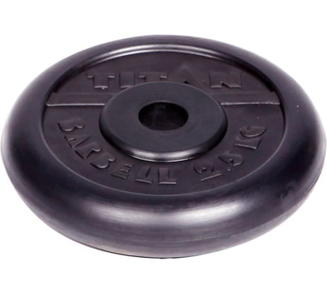 Обрезиненный диск Титан d 26 мм, чёрный 2.5 кг 1062