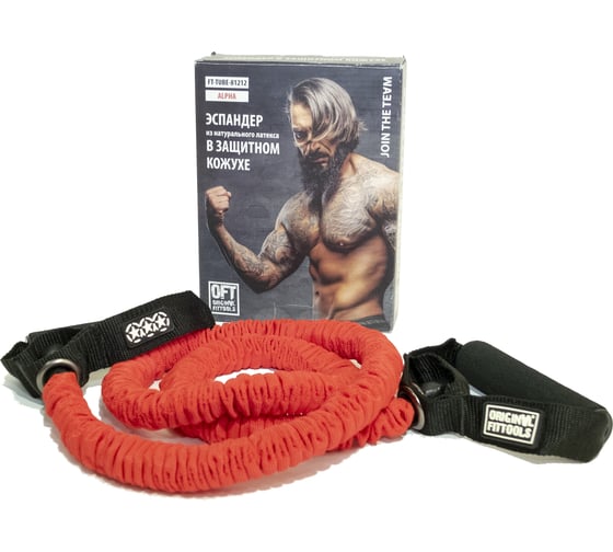 Эспандер Original FitTools 120 см, в защитном кожухе HEAVY FT-TUBE-81212