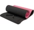 Двухслойный коврик для йоги Original FitTools 10 мм, TPE, черно-розовый FT-YGM10-TPE-BPNK 2