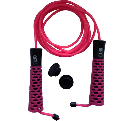 Скакалка с регулируемыми ручками Original FitTools  PVC FT-JR11