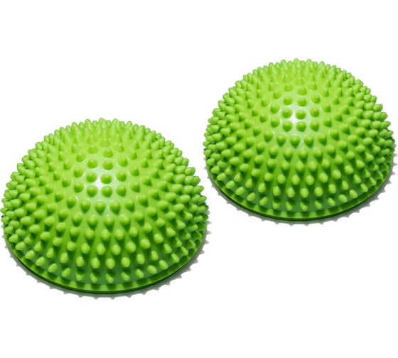 Массажно-балансировочная полусфера Original FitTools 2 шт, зеленый FT-MSD-2GN 1