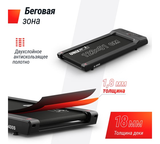 Беговая дорожка UNIXFIT R-400S TDR400S