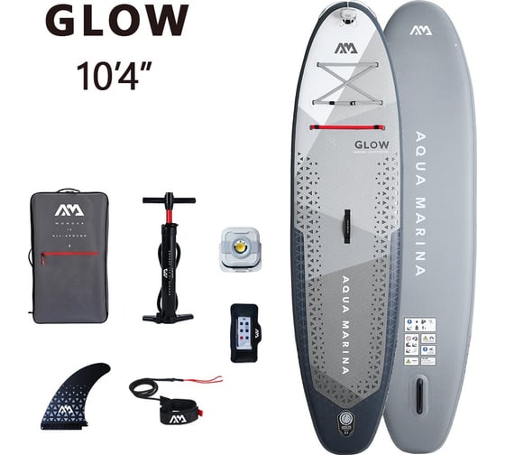 SUP-доска Aqua Marina 315x79x15см, Ambient Light System, киль, лиш, до 140кг BT-24GL