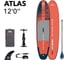 SUP-доска Aqua Marina Atlas 366x86x15см, насос, лиш, киль, ремнабор, сумка, до 180кг BT-23ATP 1