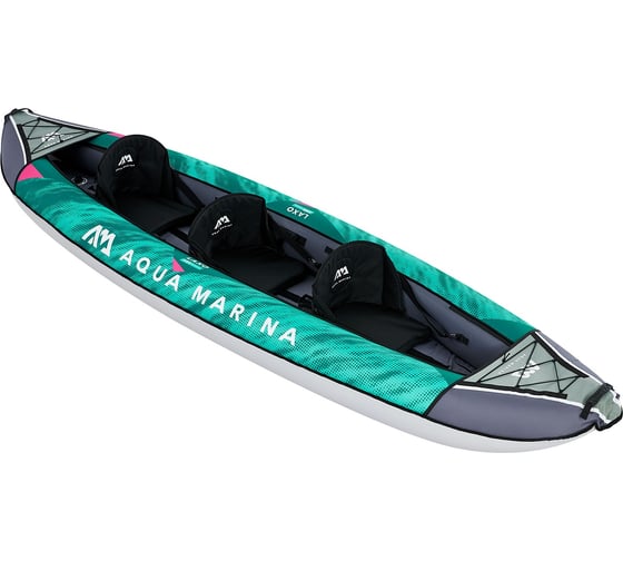 Надувная байдарка Aqua Marina Laxo-380 380x90см, весла, сиденья, киль, сумка, до 210кг LA-380