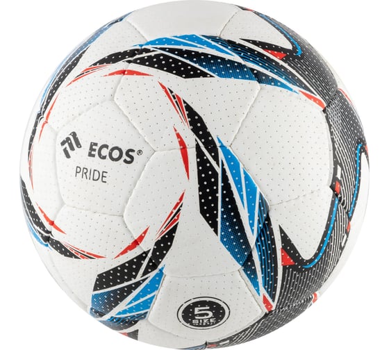 Мяч футбольный PRIDE ручная сшивка размер №5 Ecos 108992