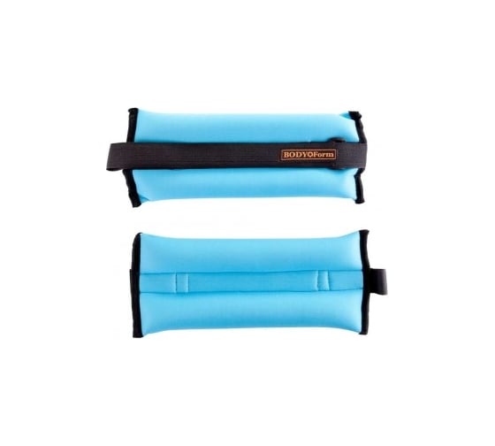 Неопреновый утяжелитель BODYFORM голубой, 2 шт х 400 гр BF-WUN02/LtBlue/2-400