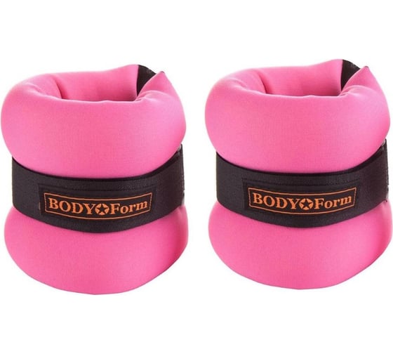 Неопреновый утяжелитель BODYFORM розовый, 2 шт х 700 гр BF-WUN02/pink/2-700